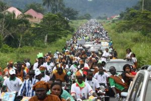 N'Zérékoré: une marée humaine accueille Cellou Dalein Diallo 