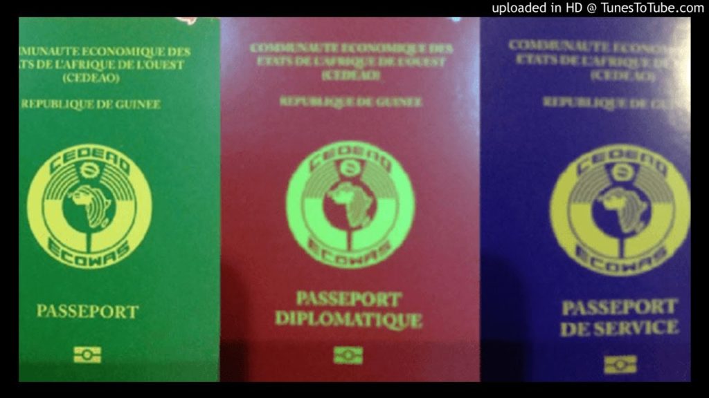 La Guinée sort un nouveau passeport de 10 ans, probablement à 1 million de francs