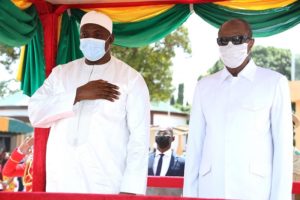 Coopération : le président Adama Barow de la Gambie est arrivé à Conakry