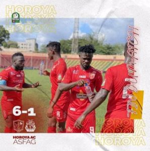 Ligue 1( J25): le Horoya enfonce l'ASFAG à une journée de la fin du championnat