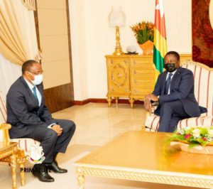 Transition en Guinée: le PM Mohamed Béavogui reçu au Togo