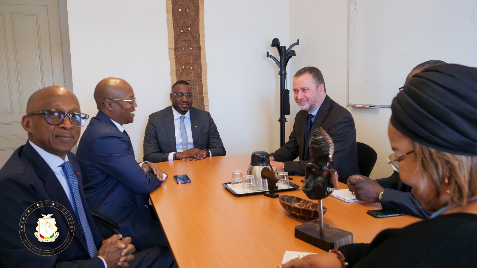Genève: le Ministre Ousmane Gaoual Diallo rencontre Mathias BEHNKE, responsable Afrique Centrale et de l'Ouest du Haut-commissariat aux droits de l'Homme