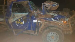 Kindia: Un pick-up du cortège de Balla Samoura fait un accident