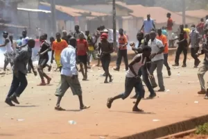 Manifestation des FVG: des manifestants règnent en maître, à Koloma