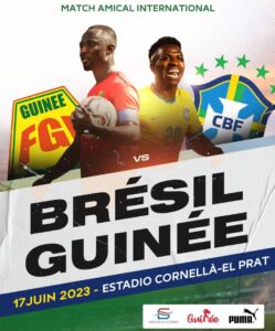 Football : le Brésil choisit la Guinée pour un match amical le 27 juin en Espagne