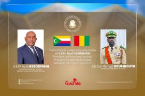 Une délégation de l'Union africaine conduite par le président Comorien annoncée à Conakry (Communiqué)