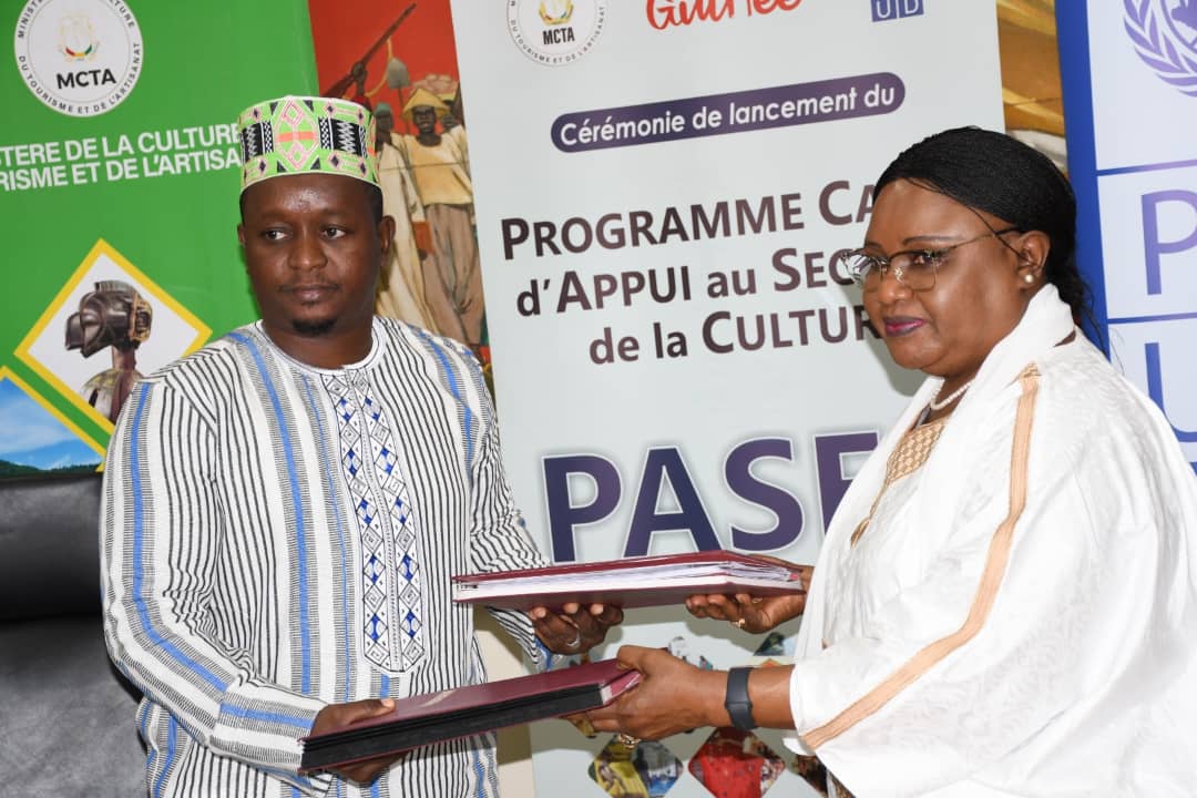 Financement du PASEC (Programme cadre d’appui au secteur de la culture): le ministre Moussa Moise Sylla signe un accord avec le PNUD