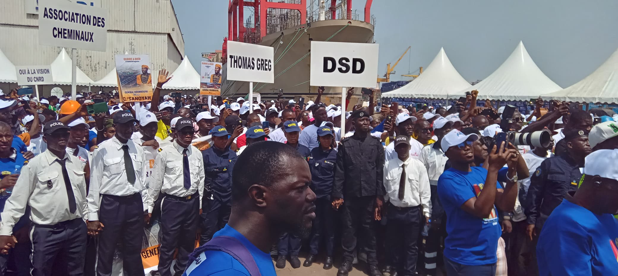 Mobilisation des acteurs du transport au port de Conakry: «Le Général ne peut plus ne pas être candidat»