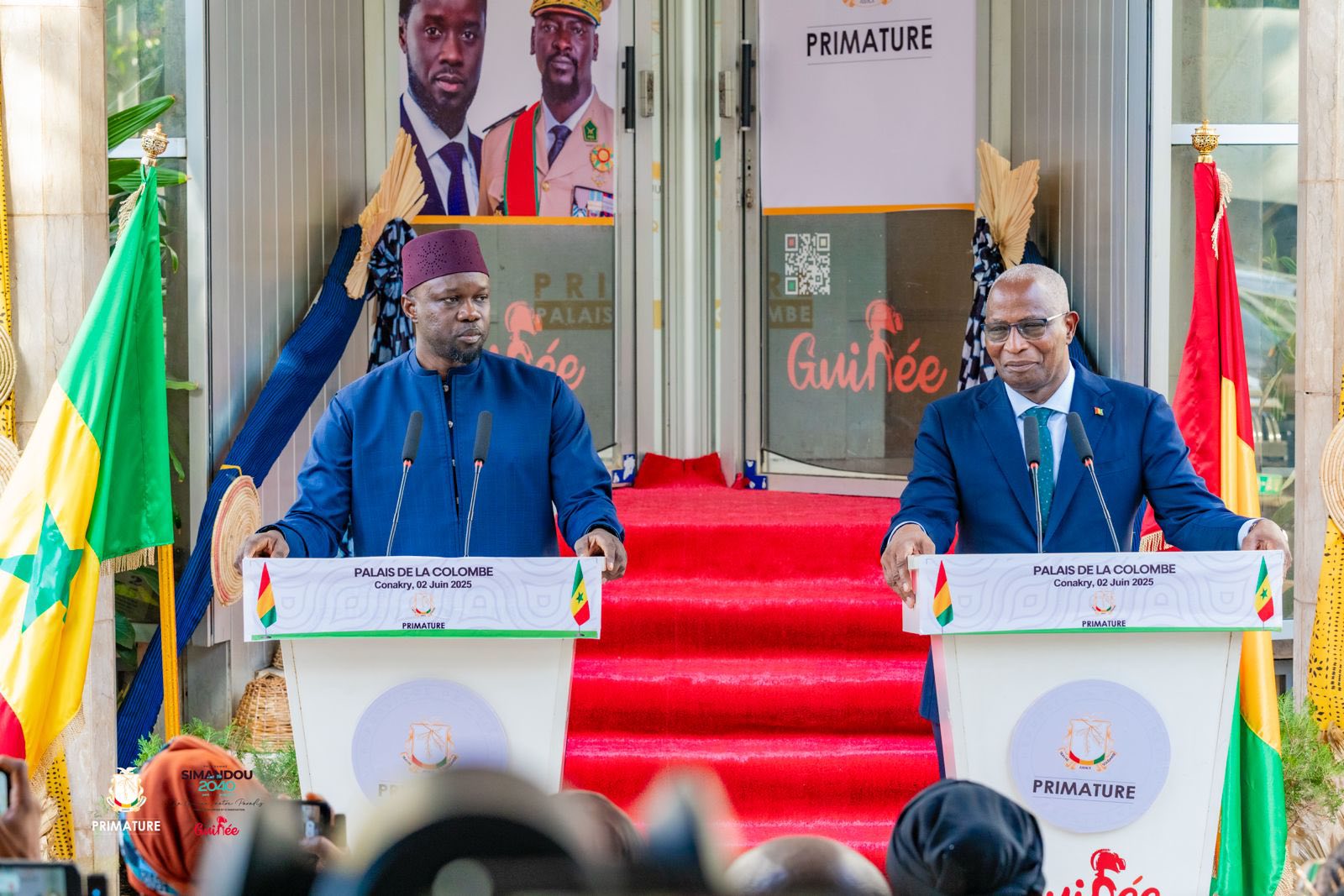 Coopération Guinée–Sénégal : Ousmane Sonko et Amadou Oury Bah annoncent une nouvelle dynamique de partenariat 
