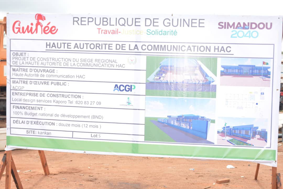KANKAN : démarrage des travaux de construction du siège régional de la HAC